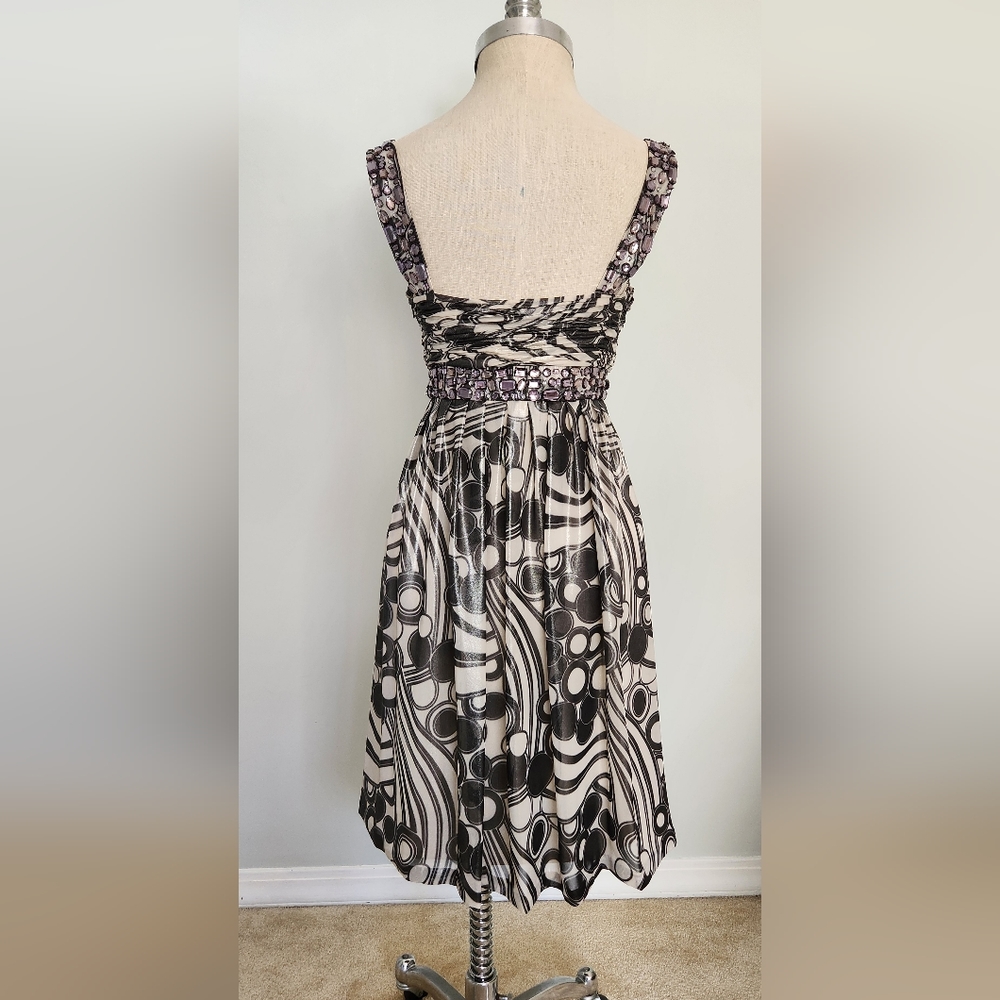 Sue Wong Beaded Cocktail Dress - Size 4 - Picture 4 of 12